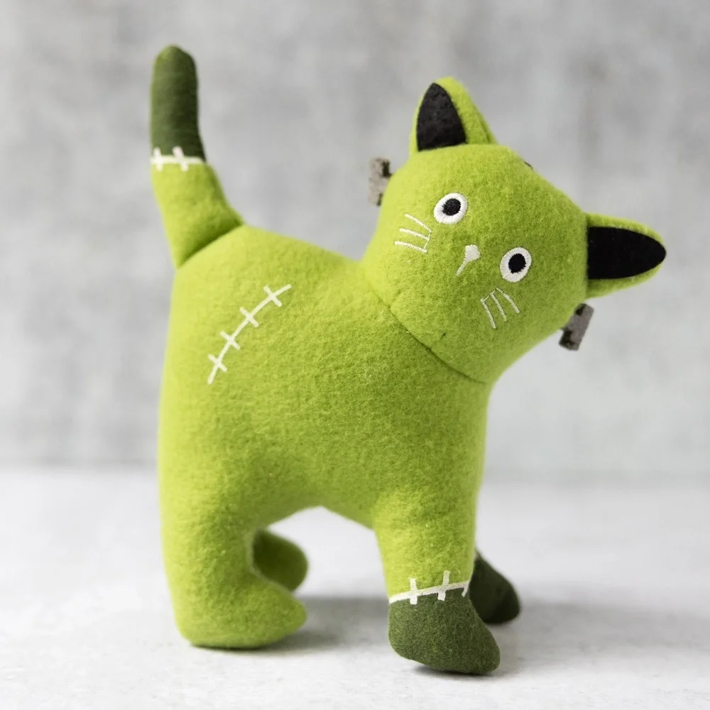 Target 2023 Halloween cat plush Frankenstein figural decor NWT new with tags